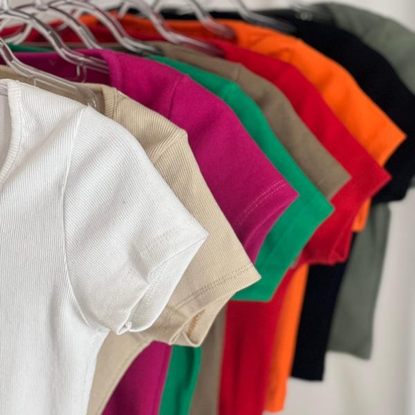 کراپ تیشرت ساده