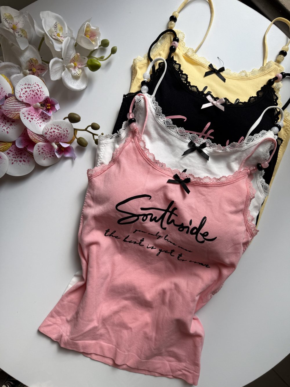 کراپ پاپیونی مرواریدی 🎀👩🏻🦰🪞✨ - تصویر 2