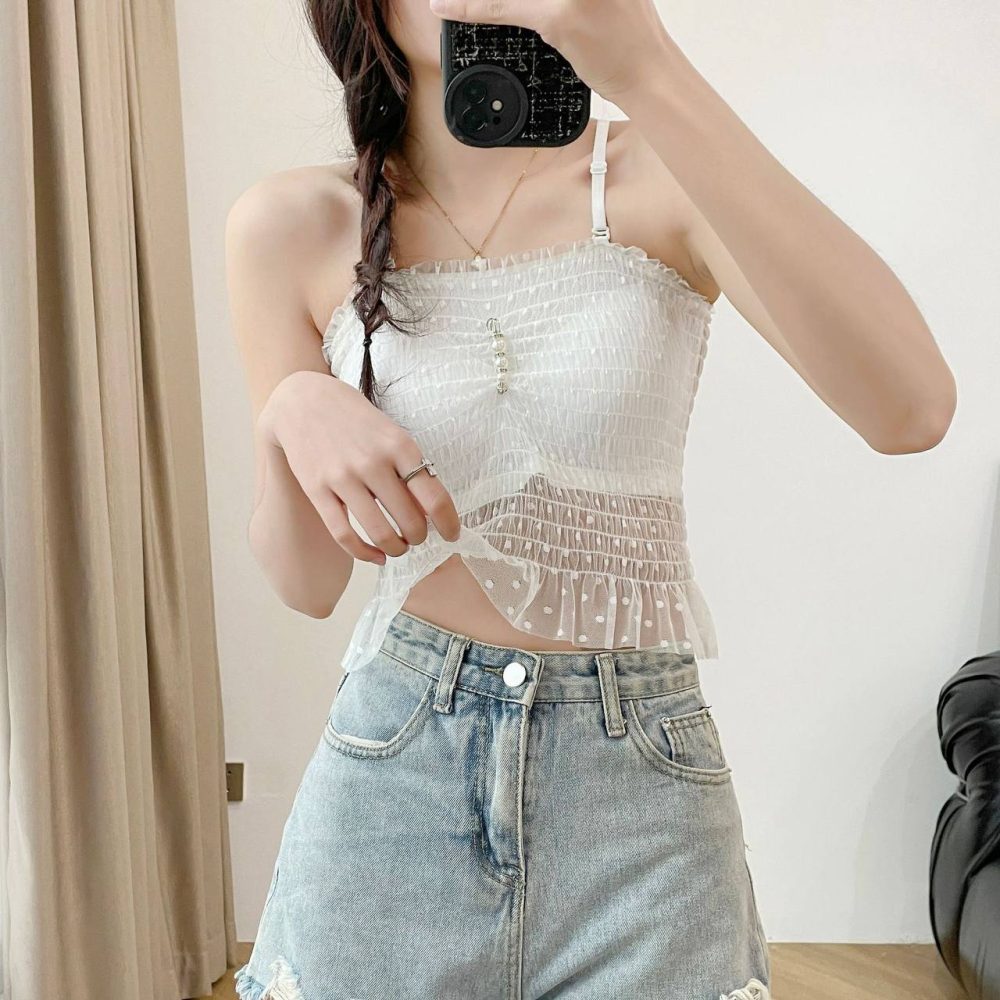 کراپ برفی مرواریدی 👩🏻🦳🎀❄️✨ - تصویر 2