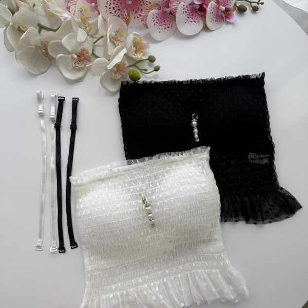 کراپ برفی مرواریدی 👩🏻‍🦳🎀❄️✨